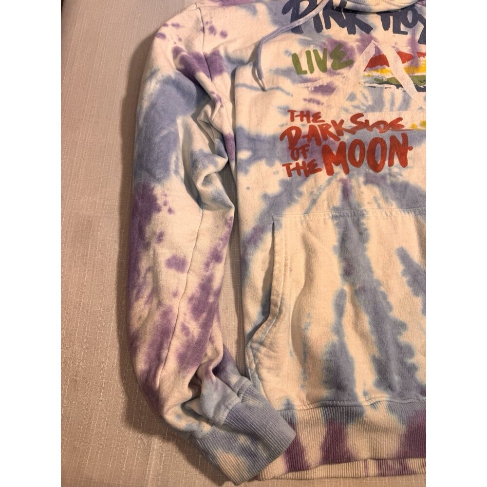 Pink Floyd Tie Dye Hoodie Live Dark Side of the Moon 1973 Men’s M - Picture 8 of 12